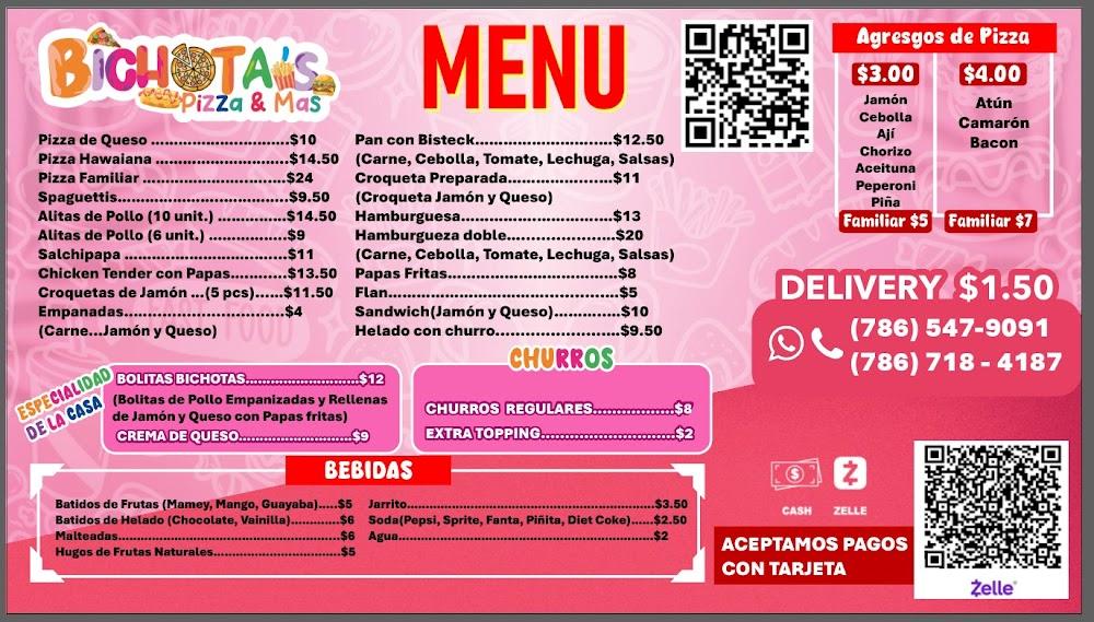 BIchota's pizza y mas Menu image 1